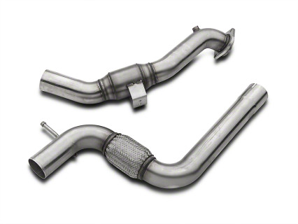 3" x 2-1/4" SS Catted OEM Downpipe. 2015-2023 Mustang EcoBoost.