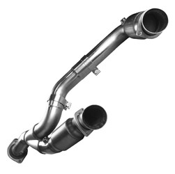 3" SS Catted Y-Pipe. 2009-2010 GM Truck 6.2L. Connects to OEM.