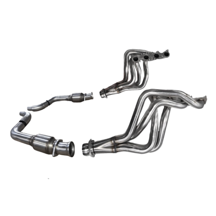 1-7/8" Stainless Headers & H.O. GREEN Cat. Conn. Kit. 2015-2024 Mustang GT/D.H.