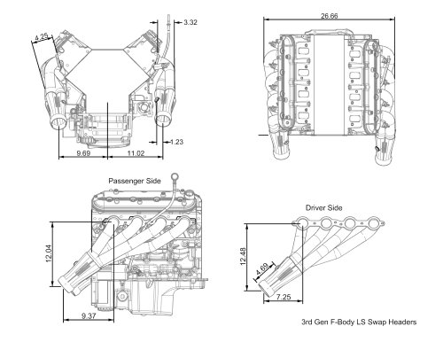 2.5 inlet 3 outlet muffler
