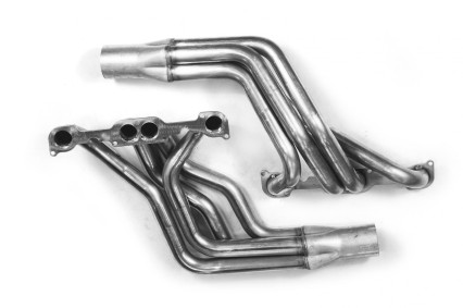 1-7/8" x 3-1/2" Stainless Headers. 23 Degree SBC Swap in a Fox Body.