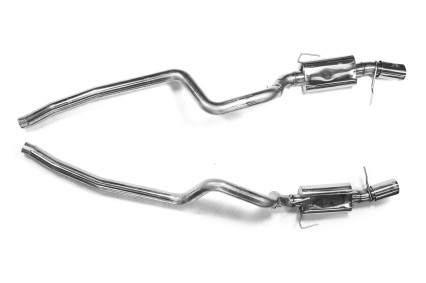 3" SS Exhaust w/SS tips. 2005-2009 Mustang GT/GT500 (Requires Kooks X or H-Pipe)