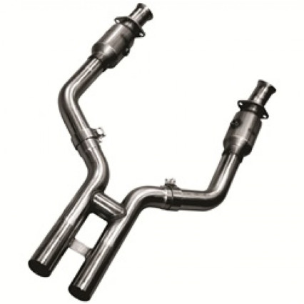 3" x 2-1/2" SS Catted H-Pipe.  2005-2010 Mustang GT 4.6L 3V.