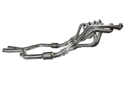 1-5/8" Headers and 2-1/2" Catted X-Pipe Kit. 2005-2010 Mustang GT 4.6L 3V.