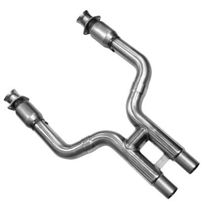 3" x 2-3/4"(OEM) SS Catted H-Pipe. 2011-2014 Mustang GT 5.0L.