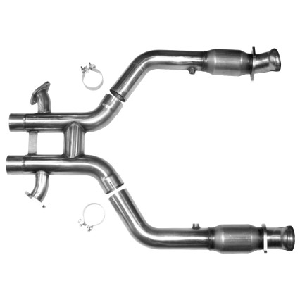 3" x 2-3/4"(OEM) SS Catted H-Pipe. 2012-2013 Mustang Boss 302 5.0L.