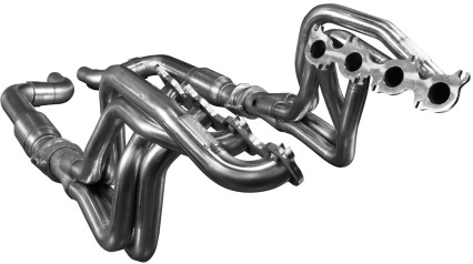 1-3/4" Stainless Headers & GREEN Catted Conn. Kit. 2015-2023 Mustang GT 5.0L.