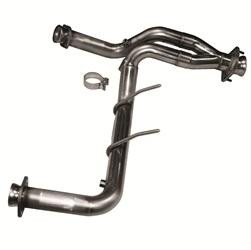 2-1/2" SS Non-Catted Y-Pipe.  2009-2010 F150 5.4L 3V. Connects to OEM Exhaust.