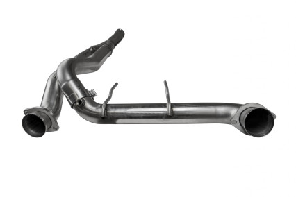 3" SS Non-Catted Y-Pipe. 2010-2014 F150 Raptor 6.2L 4V.  Connects to OEM.