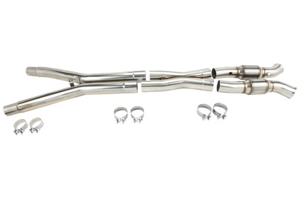 3" SS Catted X-Pipe. 2005-2008 Corvette 6.0L/6.2L Connects to OEM.