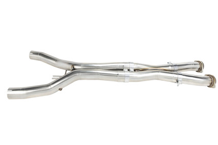 3" SS Resonator Delete X-Pipe. 2014-2019 Corvette 6.2L. Connects to OEM Cats.