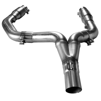 3" SS Catted SS Y-Pipe. 1998-2002 Camaro/Firebird 5.7L.  Connects to OEM.