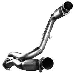 3" SS Catted Connection Pipes. 2001-2006 GM Truck 6.0L. For OEM Dual Exh.