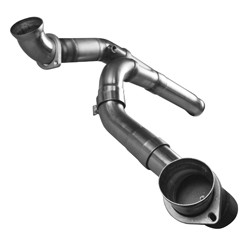 3" SS Non-Catted Y-Pipe. 2011-2013 GM Truck 6.2L. Connects to OEM.