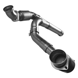 3" SS Catted Y-Pipe. 2011-2013 GM Truck 6.2L. Connects to OEM.