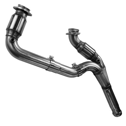 3" Stainless GREEN Catted Y-Pipe. 2014-2018 GM 1/2 Ton Truck 6.2L.