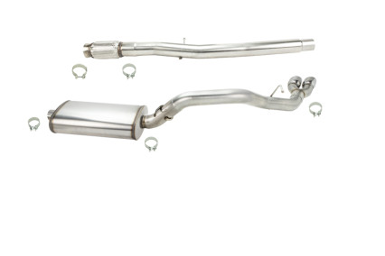 3-1/2" SS Side Exit KST Cat-Back w/SS Tips. 2019-2020 GM Truck 6.2L.