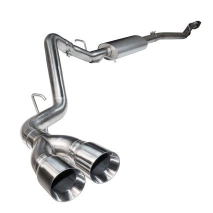 3" SS Cat-Back Exhaust w/SS Tips. 2018-2020 F150 5.0L 4V. Connects to OEM.