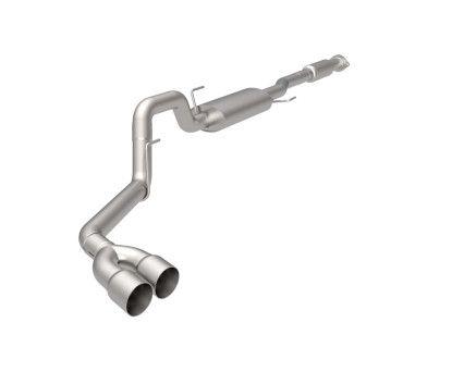 3" SS Cat-Back Exhaust w/SS Tips. 2021+ F150 5.0L 4V. Connects to OEM.