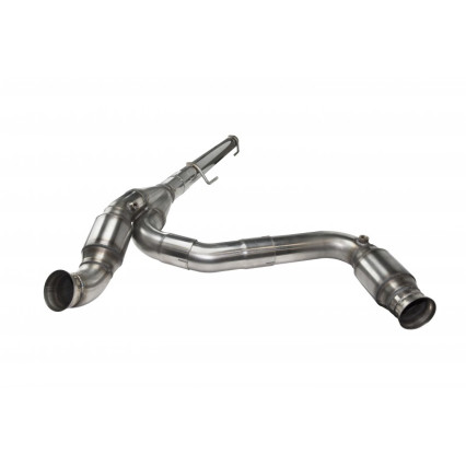 3" SS GREEN Catted Y-Pipe. 2009-2018 Dodge/Ram 1500 5.7L. Connects to OEM.