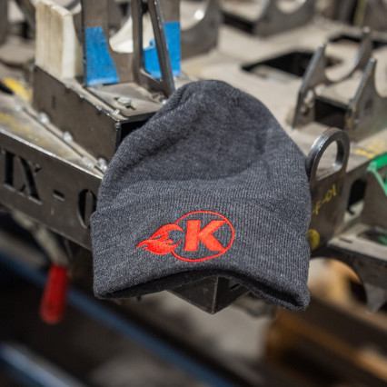 Kooks Grey K-Flame Logo Beanie