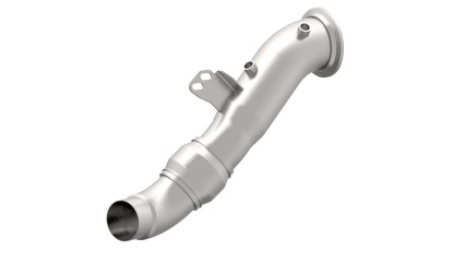 4" SS Competition Only Downpipe. 2020 Toyota Supra.
