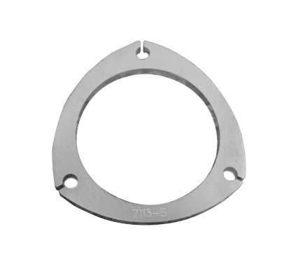 4" 3-Bolt Collector/Exhaust Flange. 3/8" Thick 304 Stainless Steel.