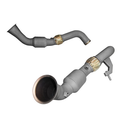 GREEN Catted Stainless Turbo Down Pipes. Jet-Hot 2500 Degree Ceramic Coating.