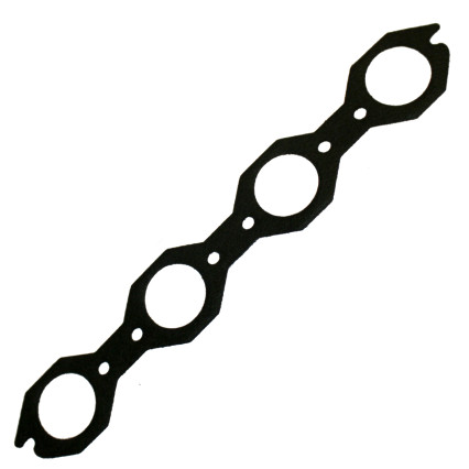 Small Block Ford Header Gasket - Carbon Composite Style - 3" Inline Bolt Pattern