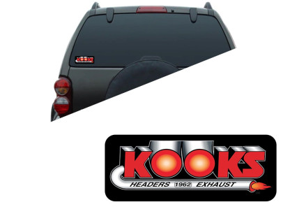 Kooks Sticker
2"x5" Black sticker with color Kooks logo on a black background.