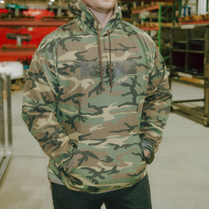 Kooks Camo Pullover Hoodie Black - Large