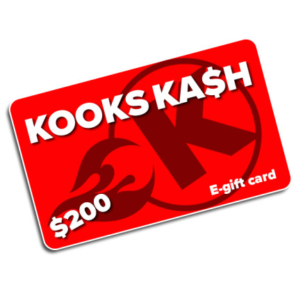 KOOKS KASH Gift Card - $200