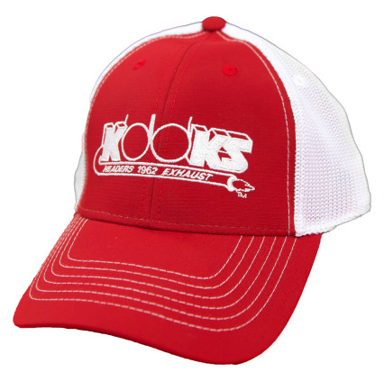 Kooks Trucker Hat Red, Front Logo Kooks Trucker hat w/ mesh back and logo