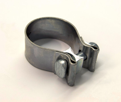 2" Stainless Steel Band Clamp for Notched Slip Joint Connections.
