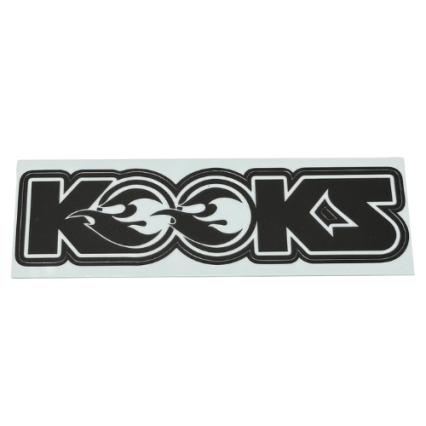 Kooks Die Cut Logo - Black 1.55" x 6"