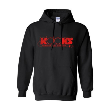 AMERICAN FLAG EXHAUST PULLOVER HOODIE BLACK