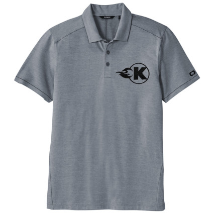 Grey Polo with Black K-Flame