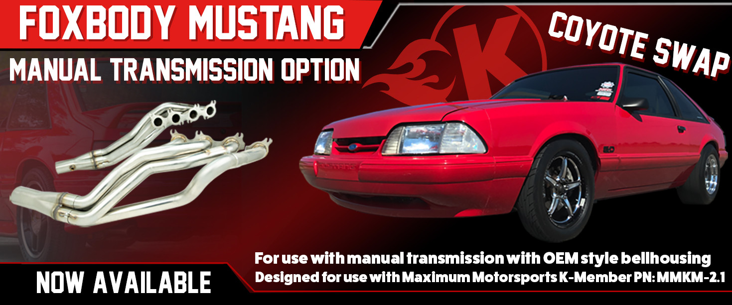 Foxbody Mustang Coyote Swap Manual Transmission Now Available